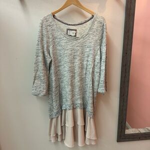 Anthropologie Saturday Sunday Ruffle Sweater Dress